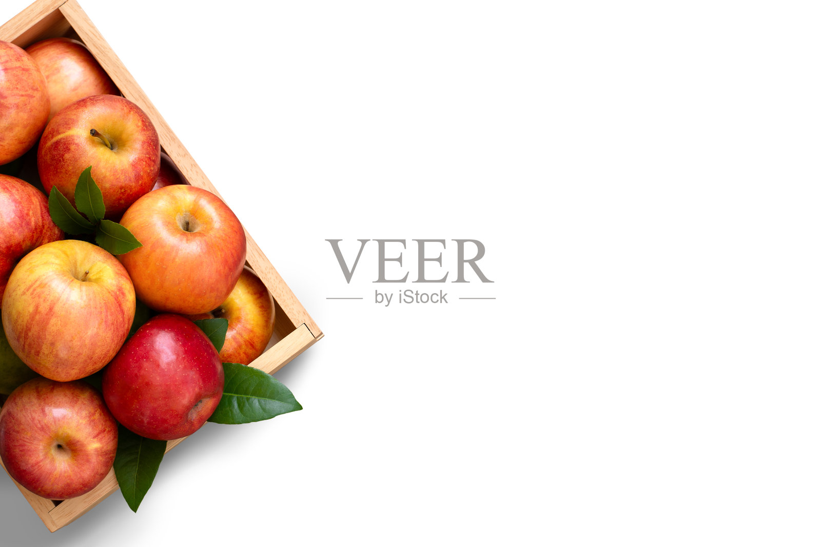 红色苹果的俯视图。照片摄影图片