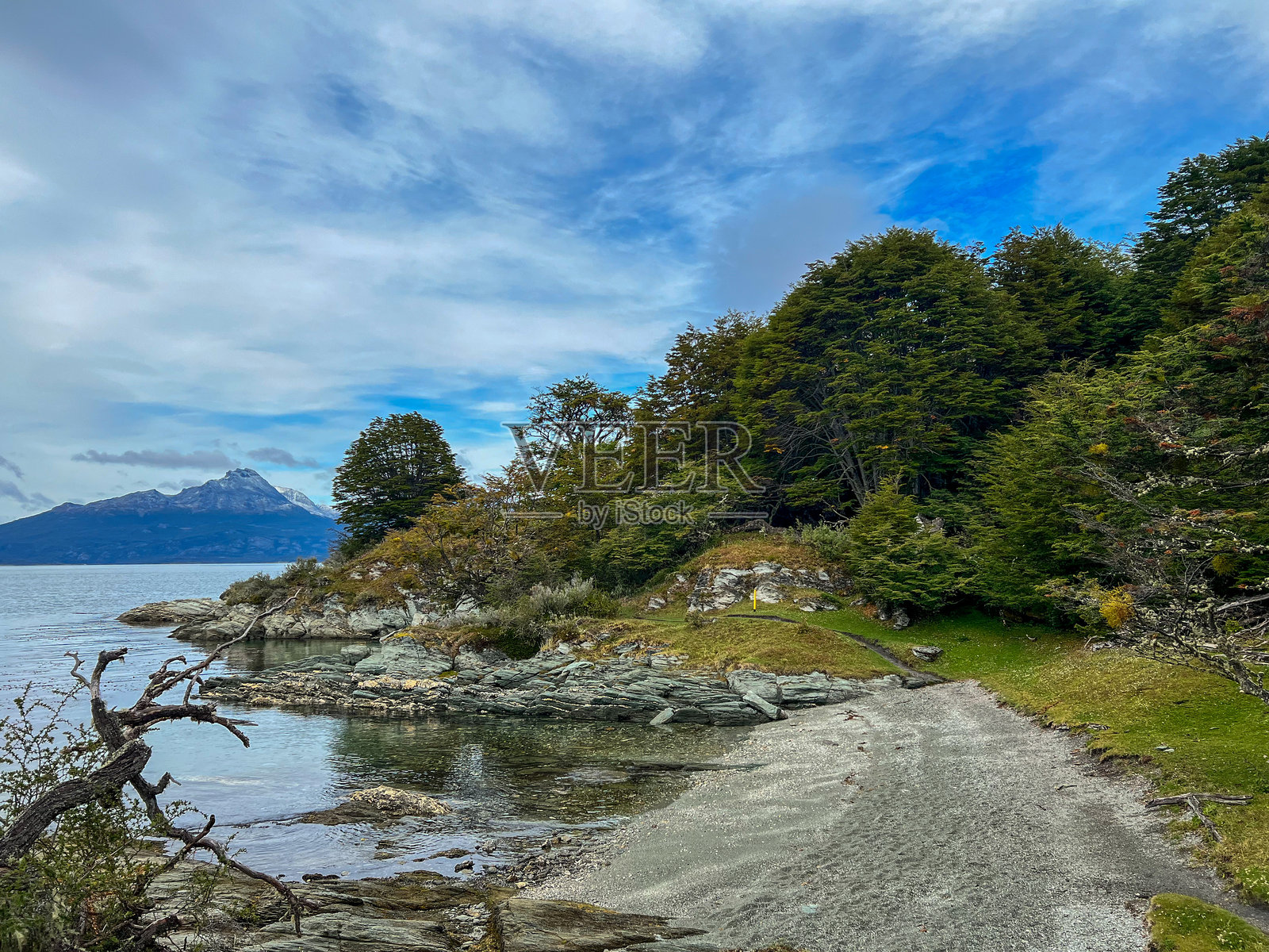 湖泊与山脉照片摄影图片