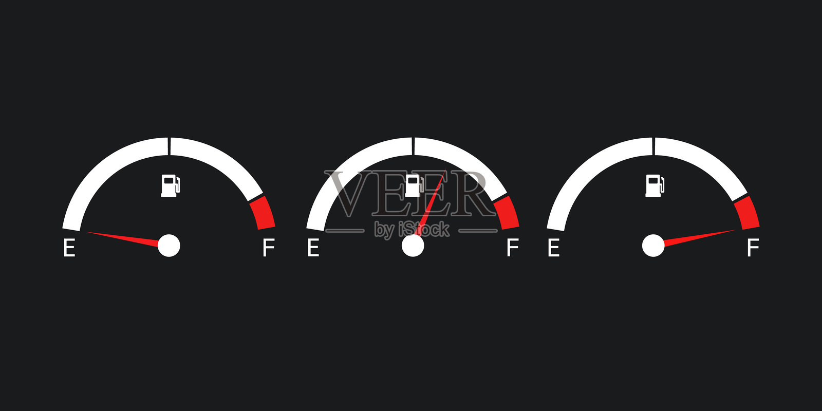 油料和燃料计量器矢量插图插画图片素材