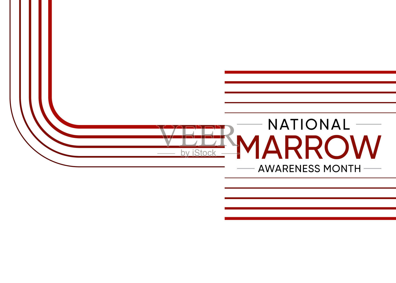 每年11月是国家骨髓意识月。插画图片素材