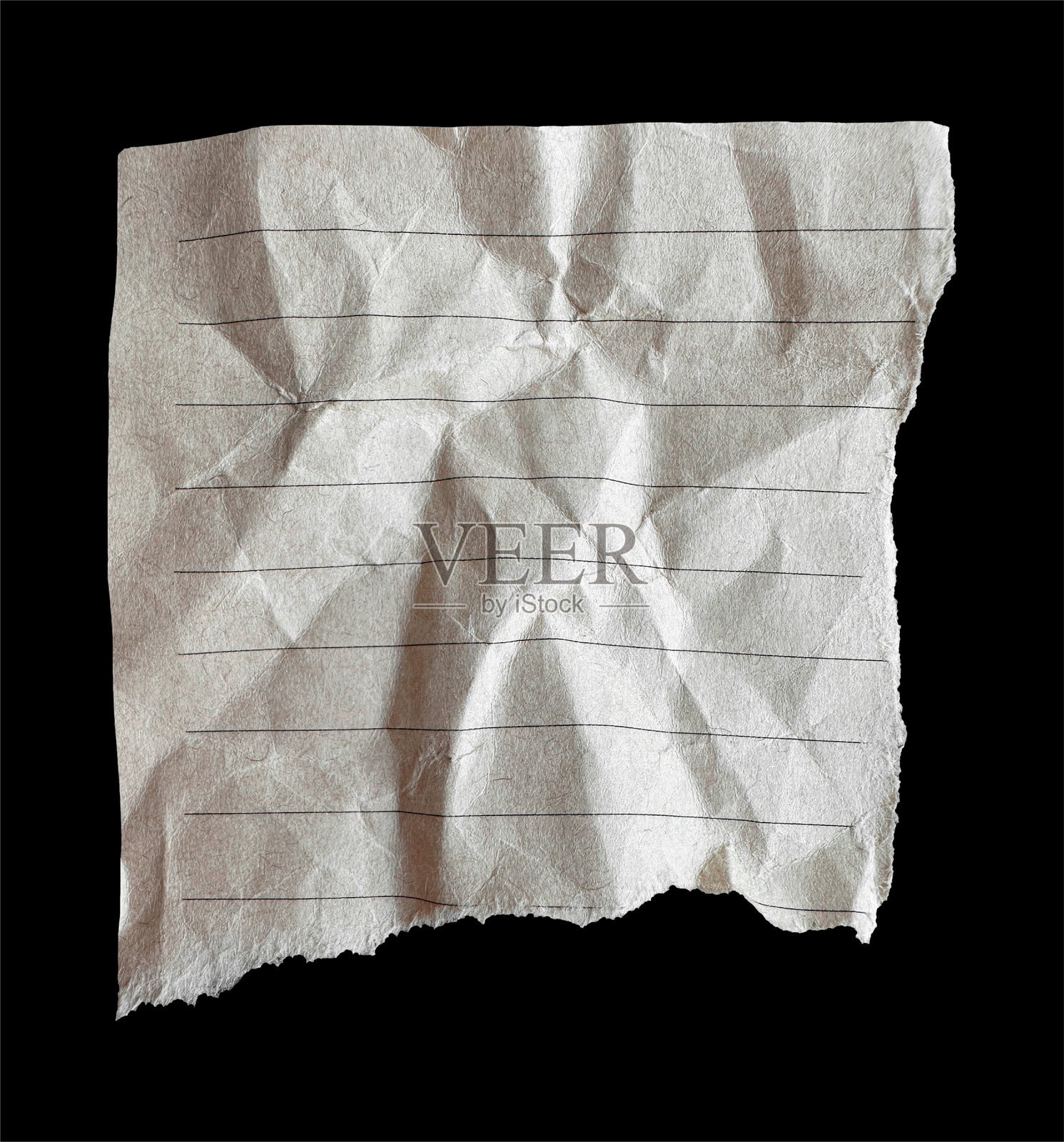 棕色撕裂的皱旧工艺纸片照片摄影图片