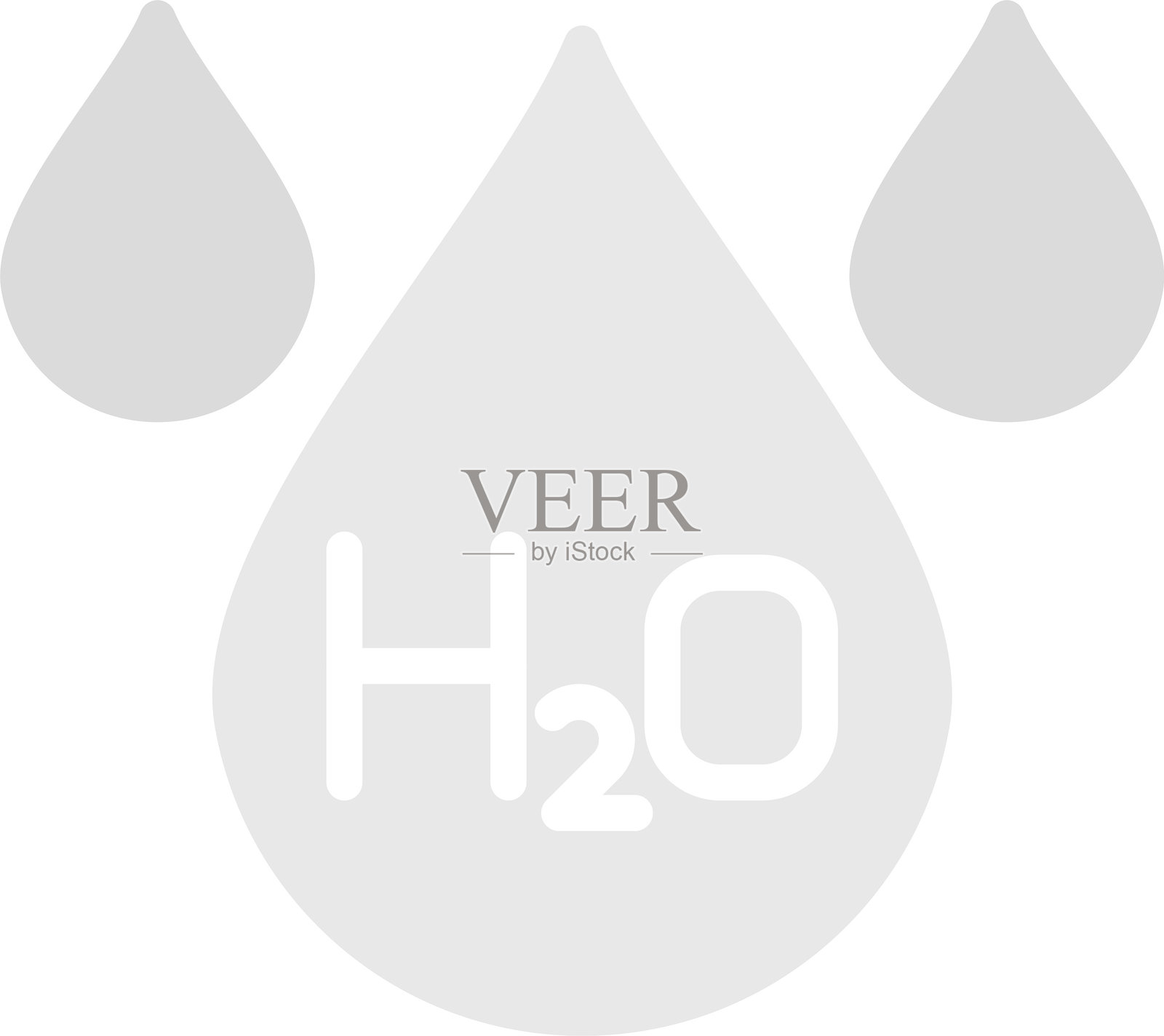 H2O 图标插画图片素材