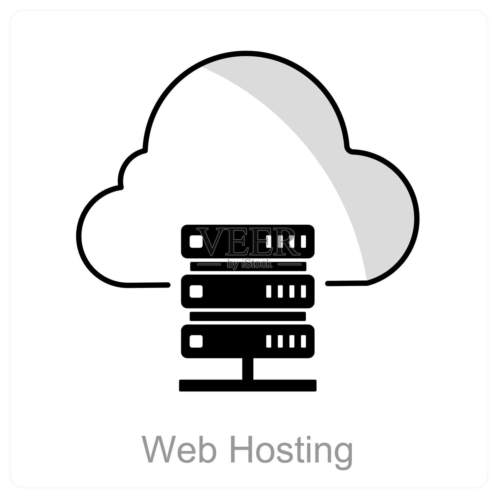 网络托管插画图片素材