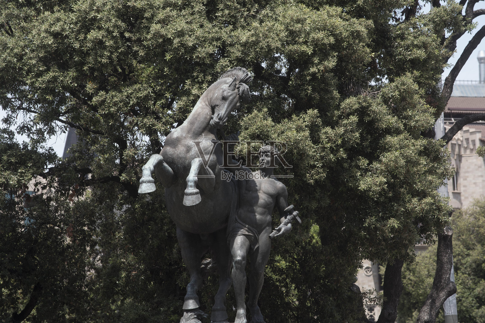 巴塞罗那是一个著名的度假胜地。照片摄影图片