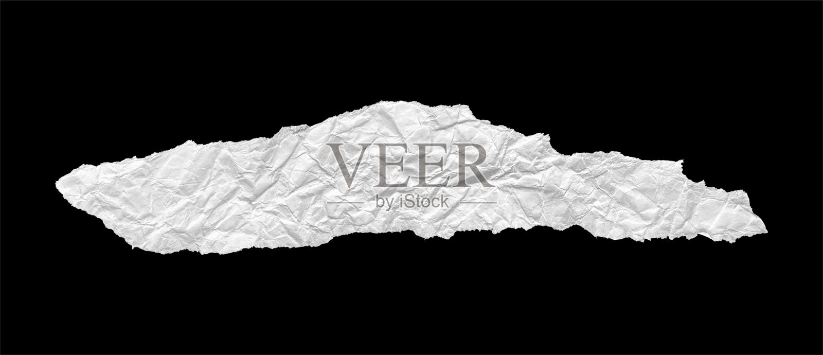 白色纹理撕裂的皱纸片照片摄影图片