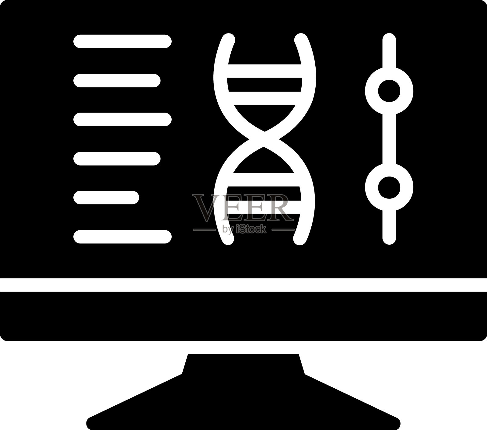 DNA计算图标设计插画图片素材