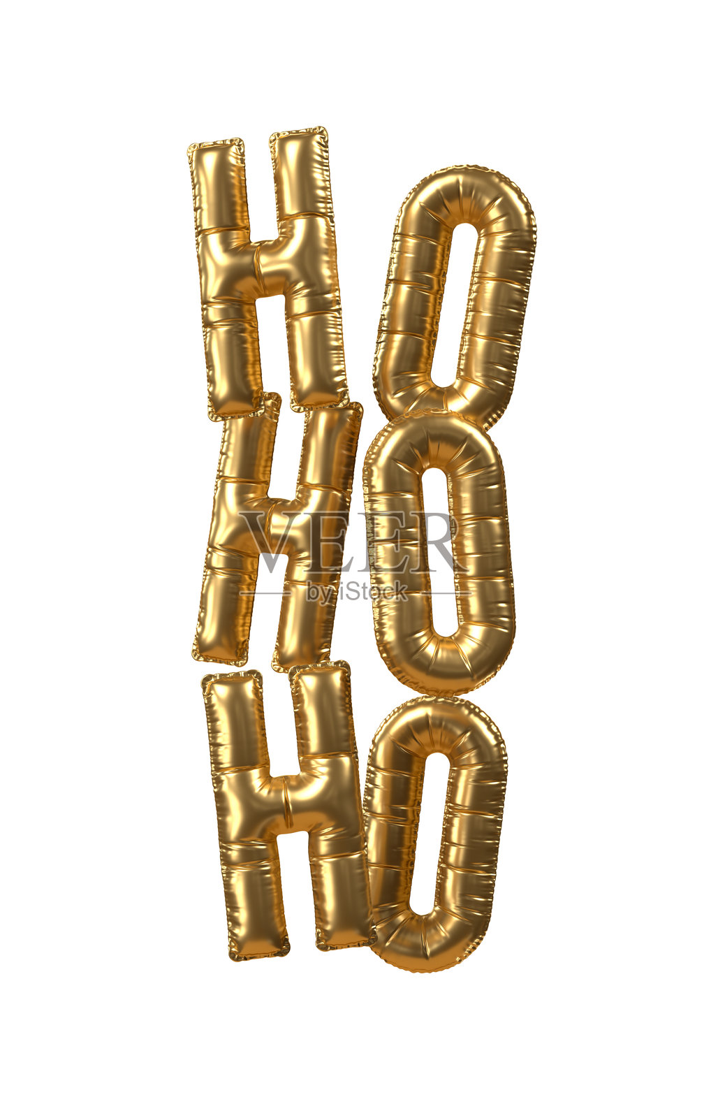 气球金色的圣诞快乐,新年快乐,2025,哈哈哈字母。照片摄影图片