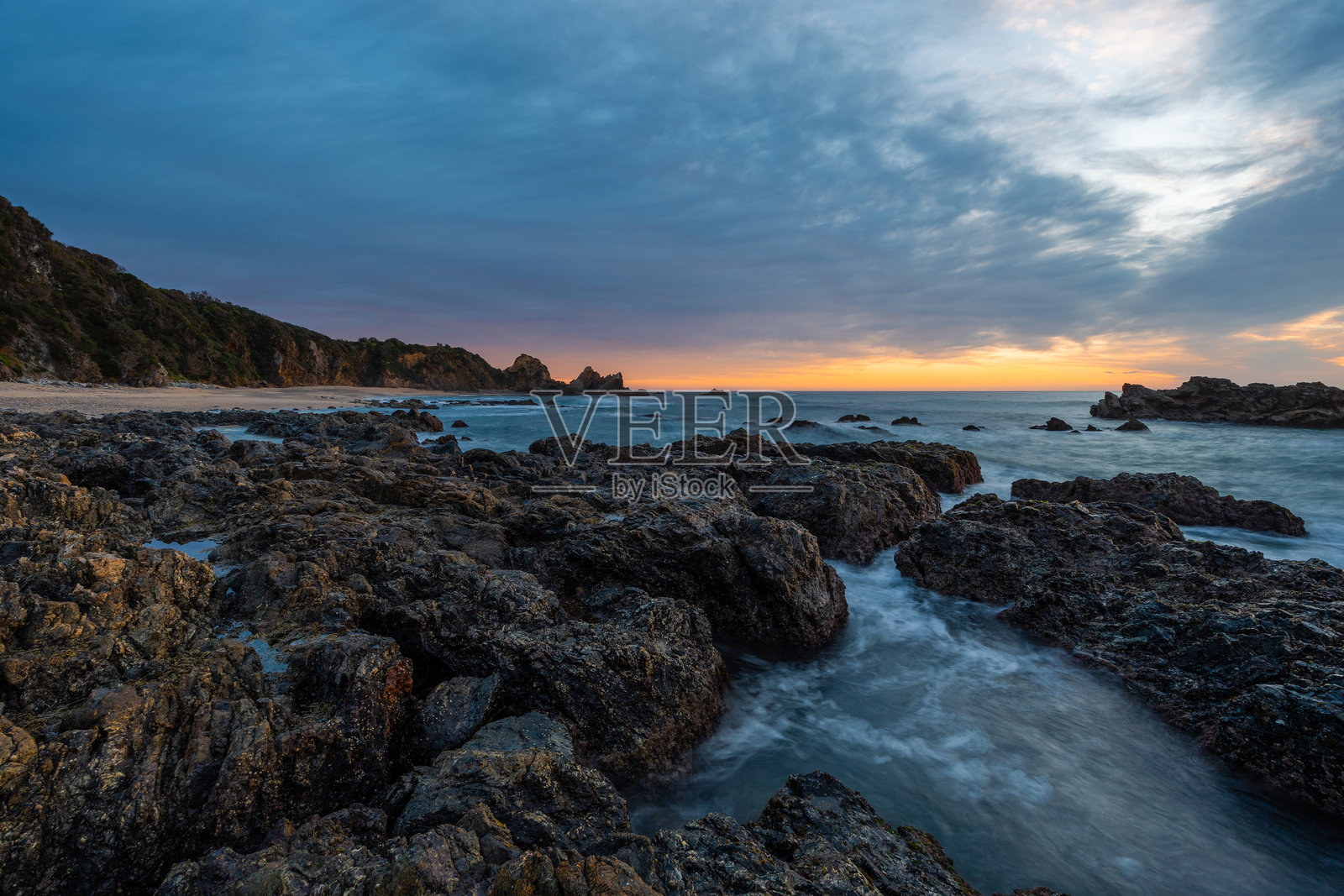 伯马吉海岸线照片摄影图片
