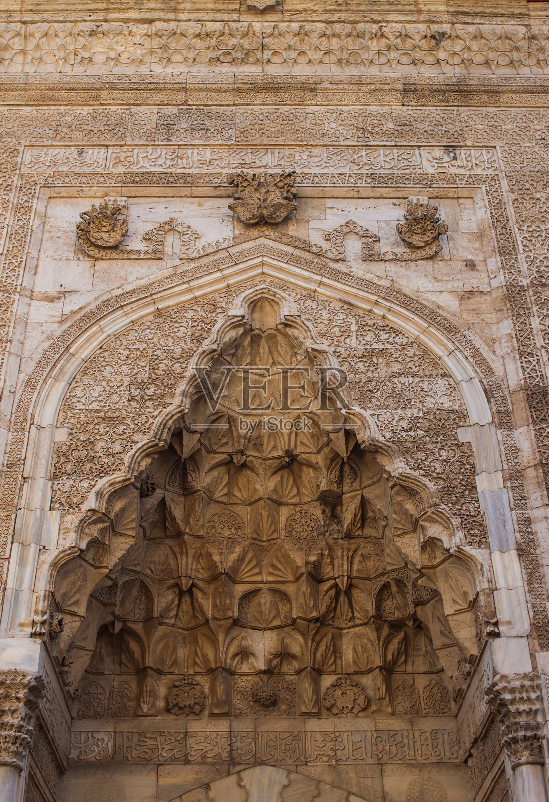 西瓦斯双尖塔宗教学校照片摄影图片