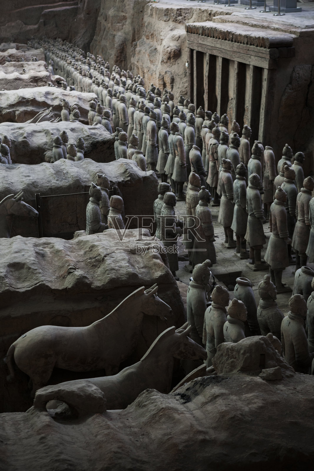 中国西安的兵马俑照片摄影图片