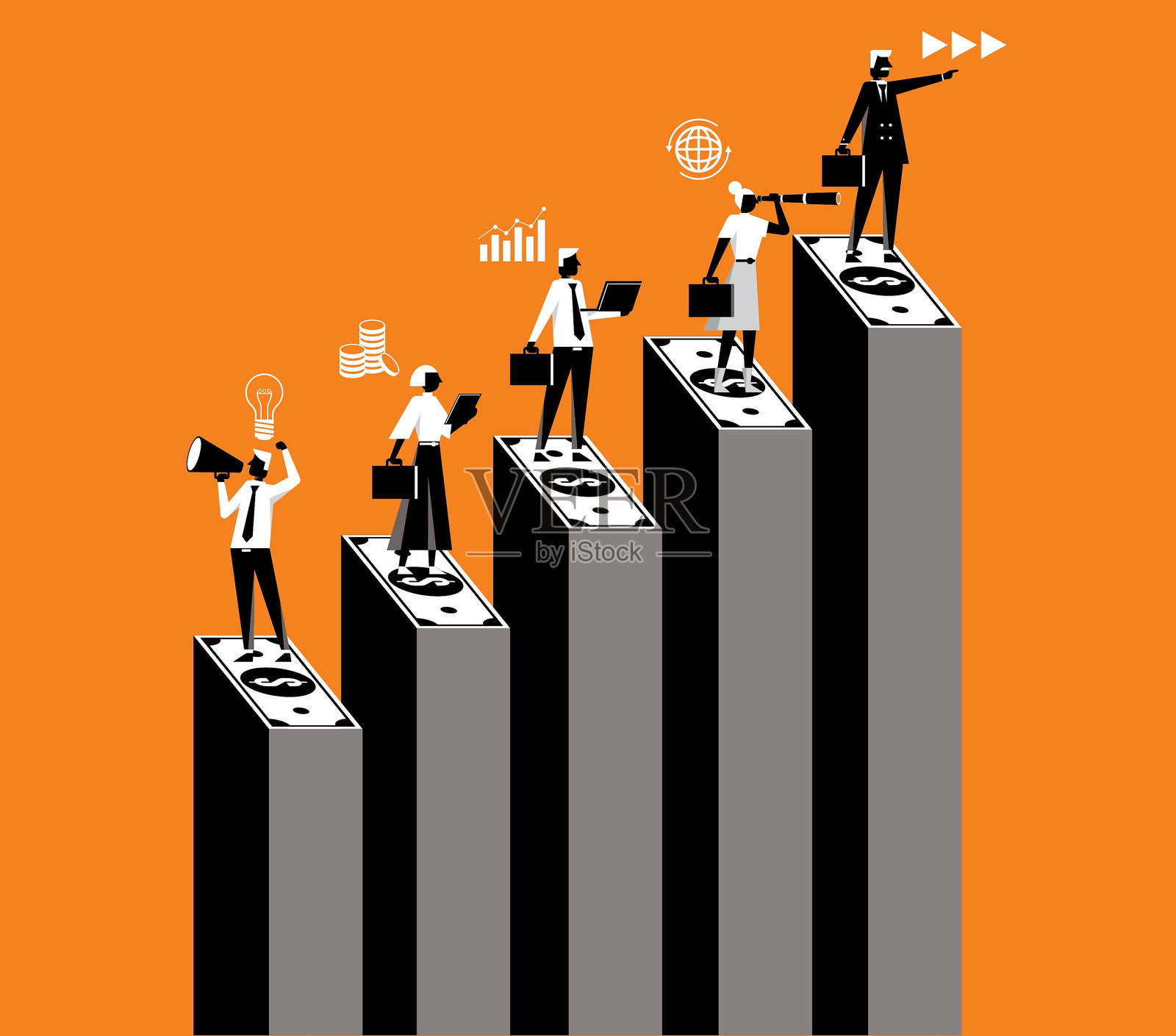 分析 - 图表插画图片素材