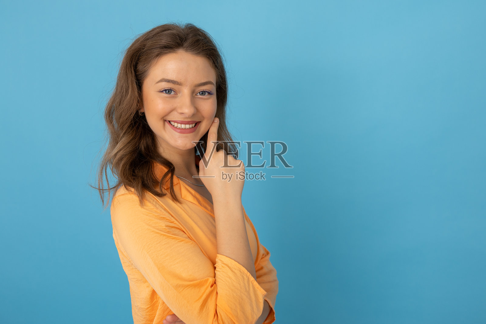 自信的年轻女商人肖像照片摄影图片