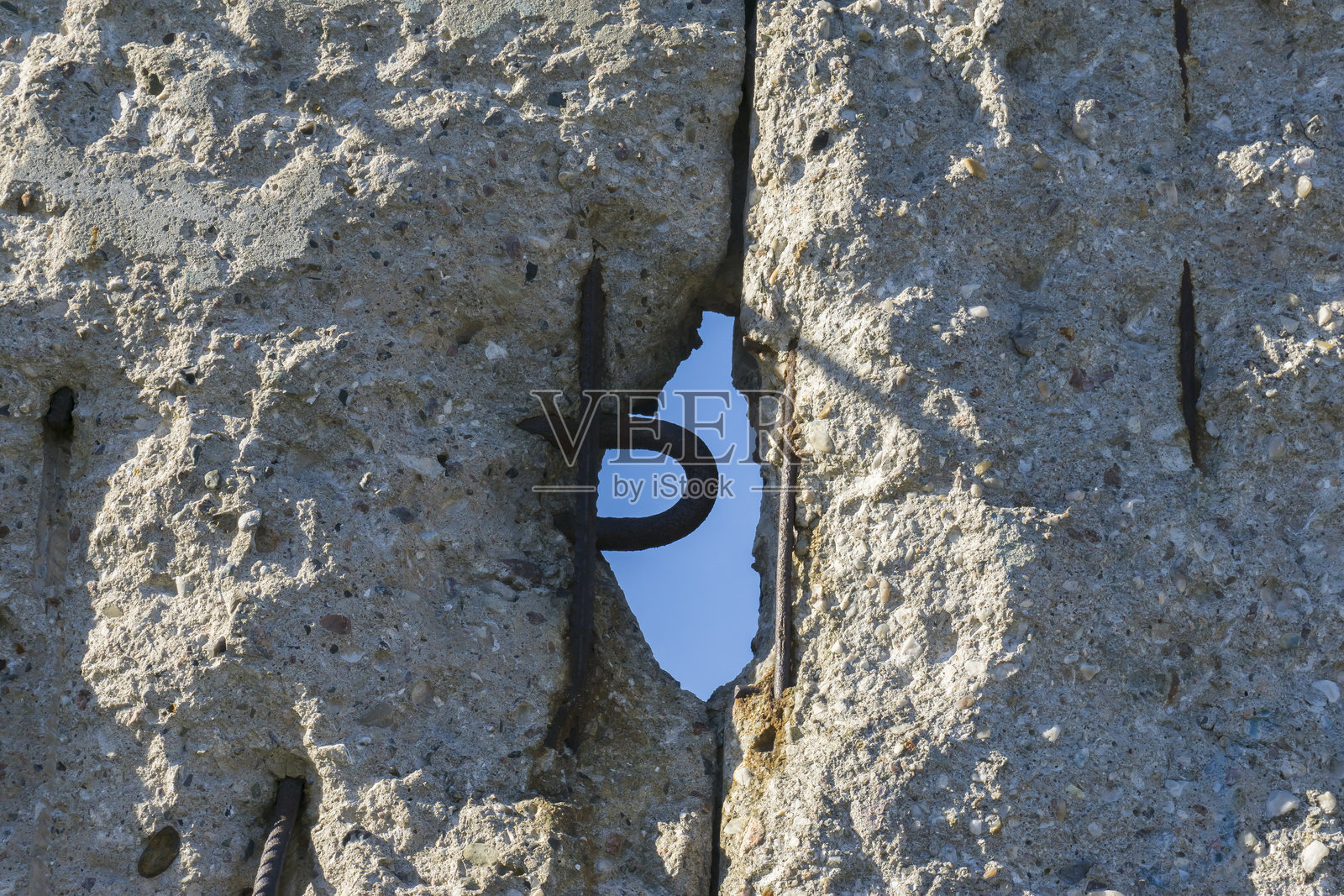 受损的柏林墙特写照片摄影图片