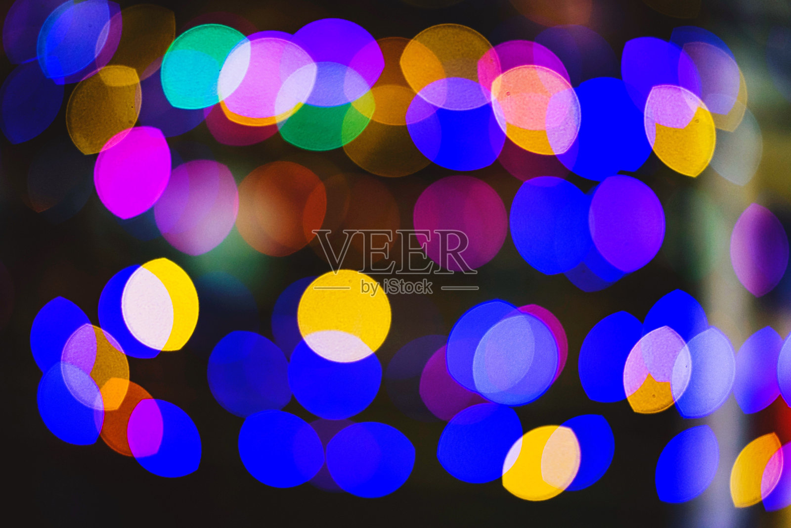 模糊的圣诞灯光照明图像照片摄影图片