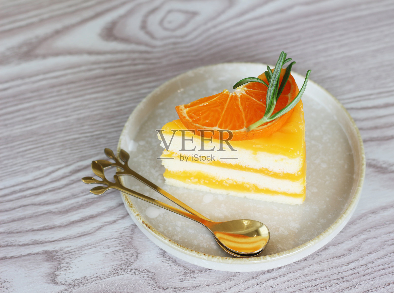 橙子蛋糕照片摄影图片