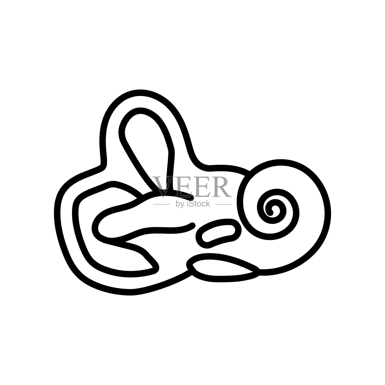 骨骼迷宫图标,矢量图。标志设计插画图片素材