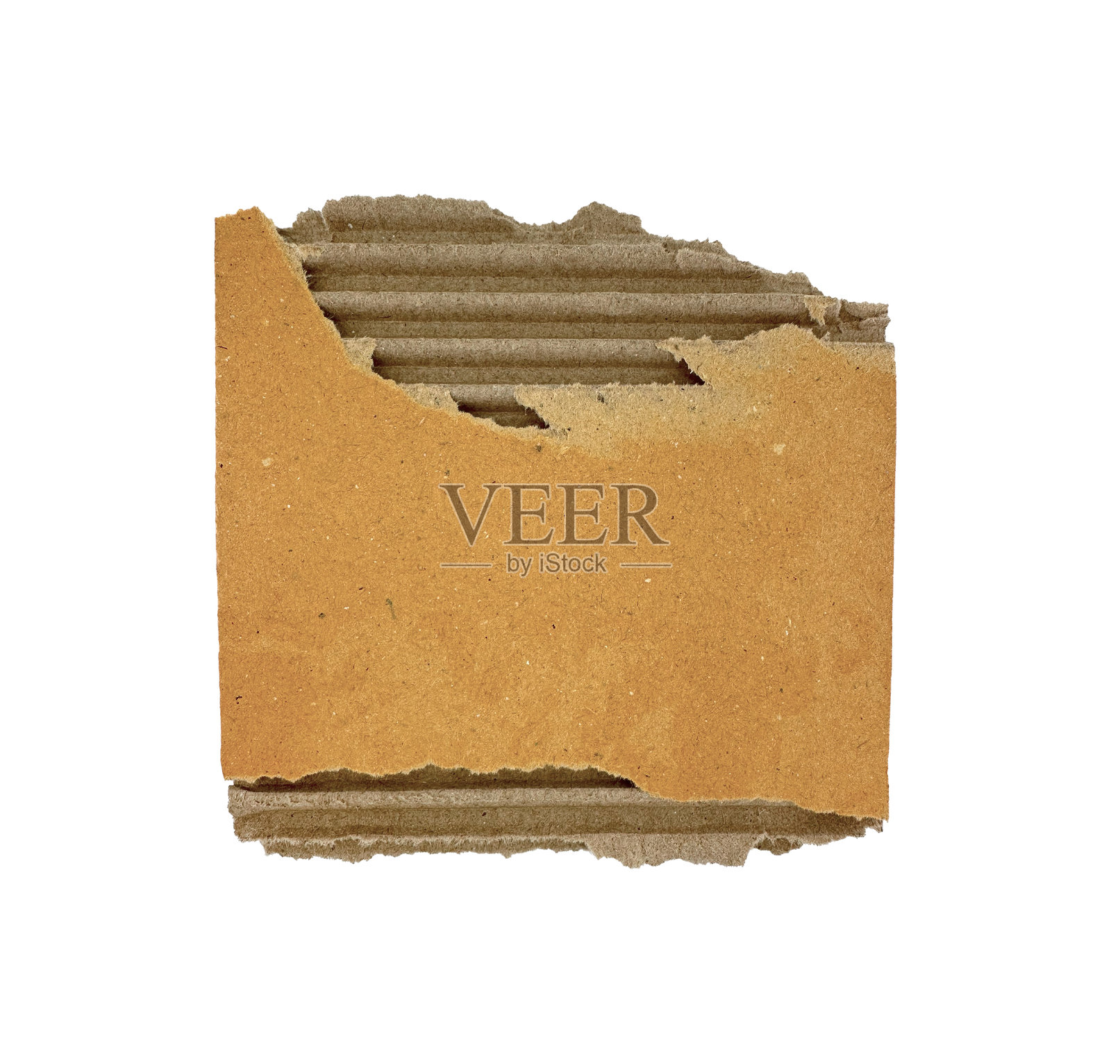 棕色撕裂的瓦楞纸板片照片摄影图片