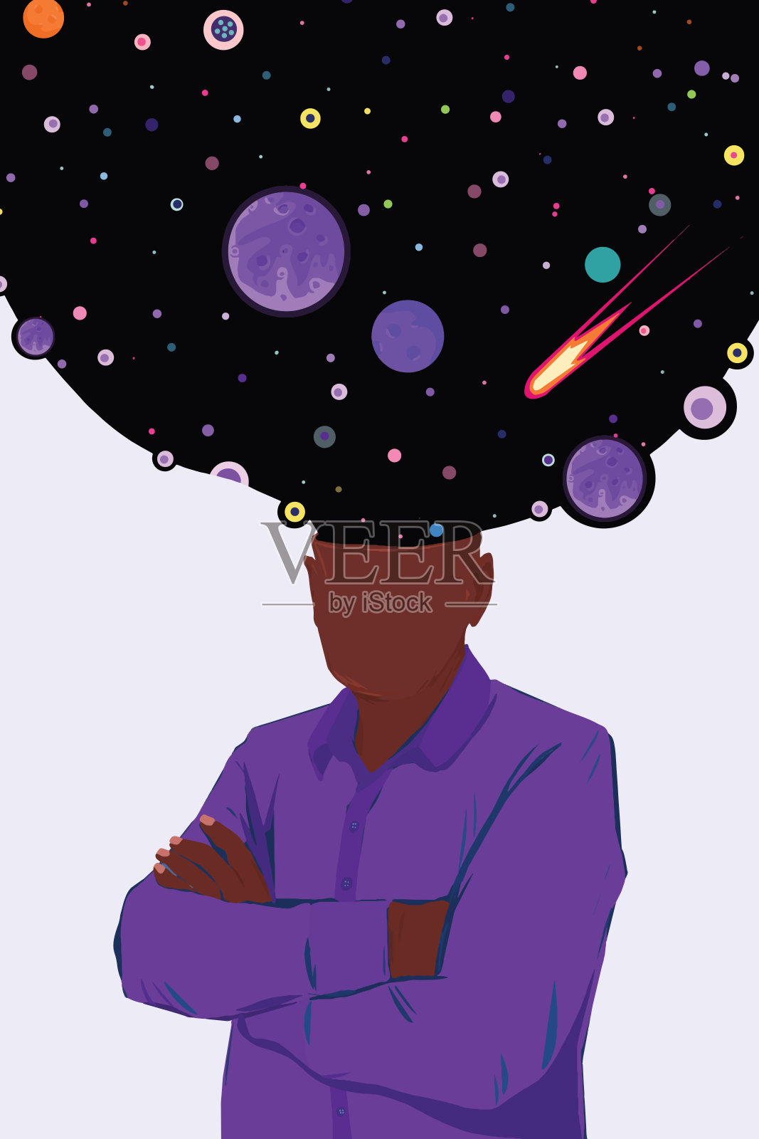 充满创意的头脑是健康的头脑插画图片素材