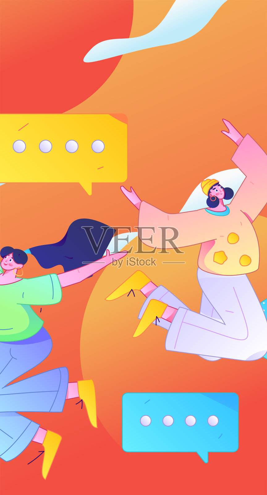 国际妇女节专业女性扁平角色矢量概念操作手绘插图插画图片素材