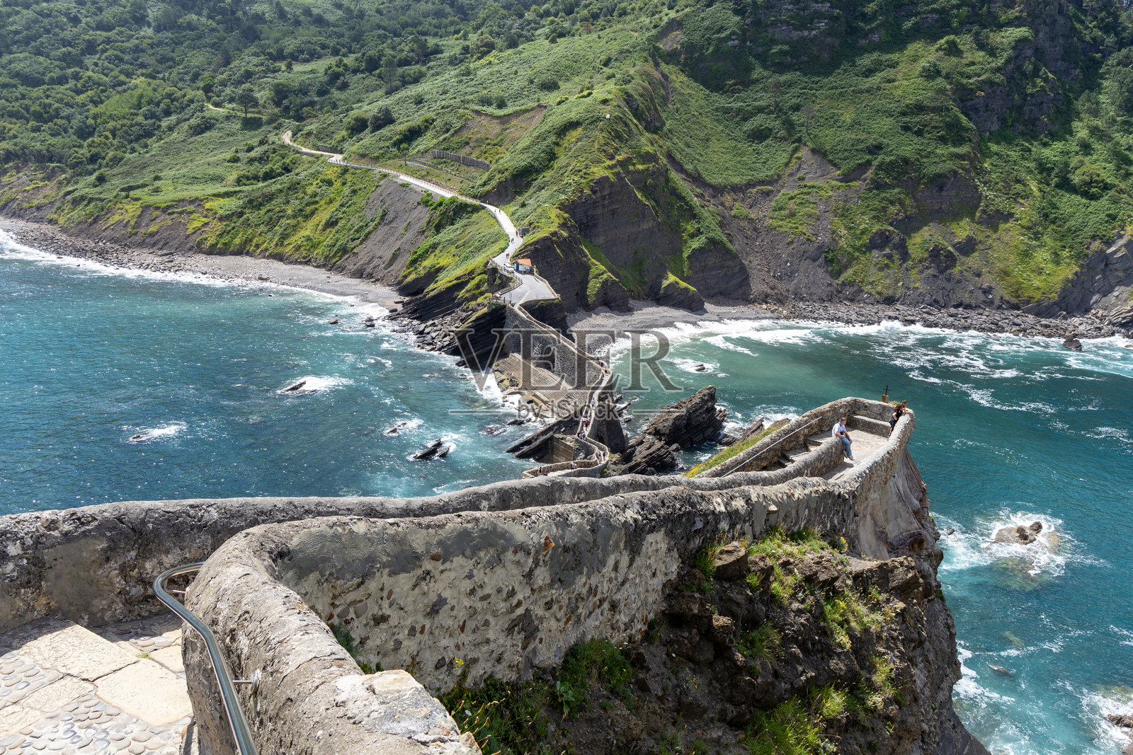 西班牙的加斯特尔乌盖特克照片摄影图片