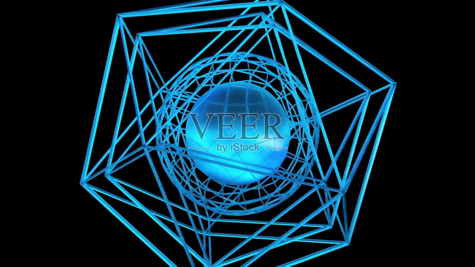 蓝色玻璃结构照片摄影图片