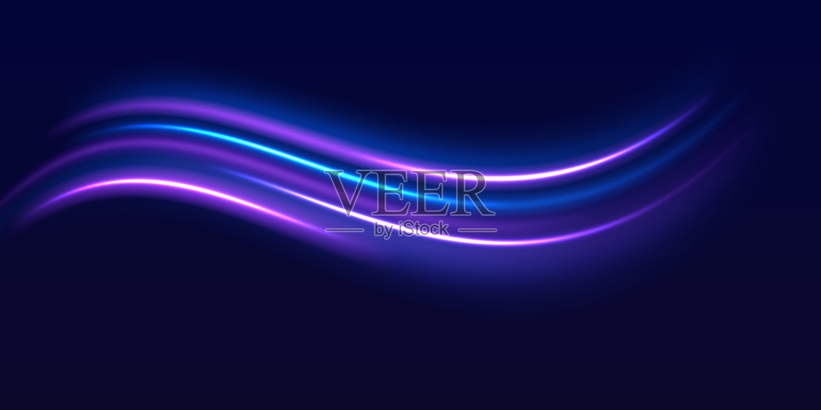 霓虹灯光线轨迹插画图片素材