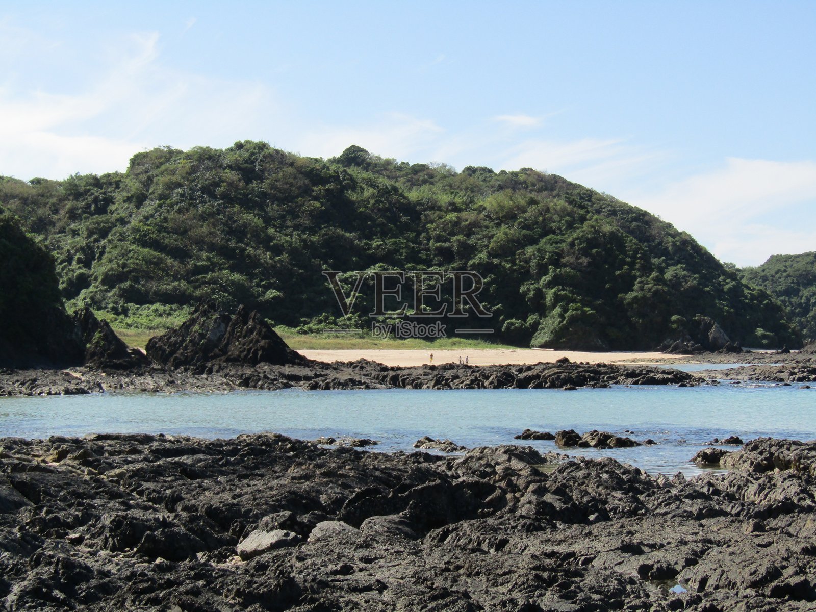 美丽的海洋和海岸风光,俯瞰东海,位于熊本县天草市牛深。照片摄影图片