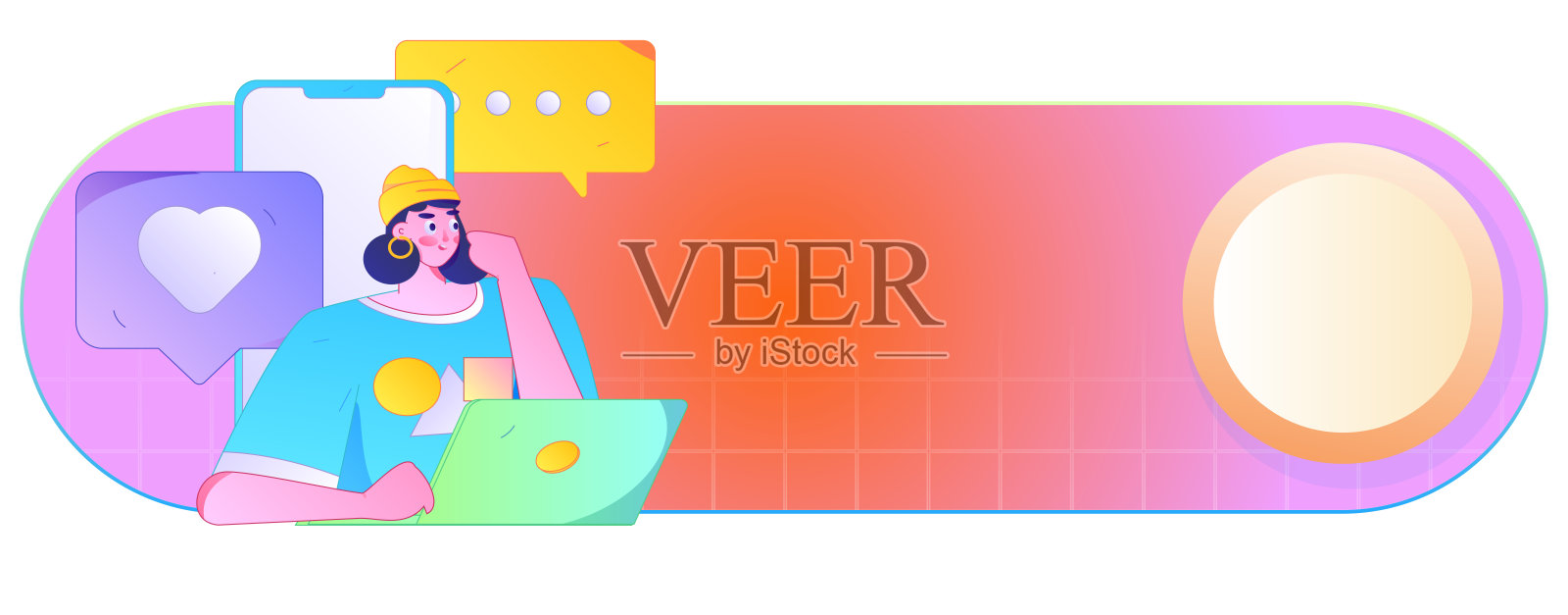 与顾问沟通的扁平矢量角色概念操作手绘插图插画图片素材