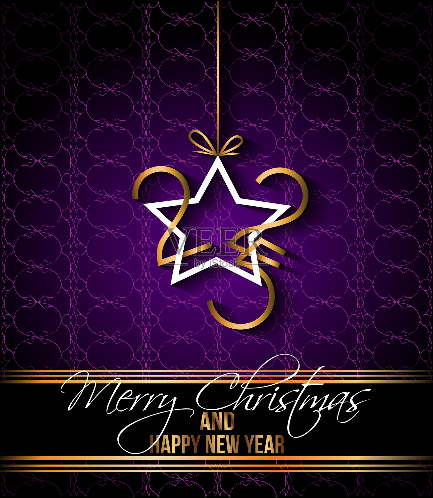 2025年新年快乐和圣诞快乐背景,适用于您的节日邀请函、庆祝海报和贺卡。插画图片素材