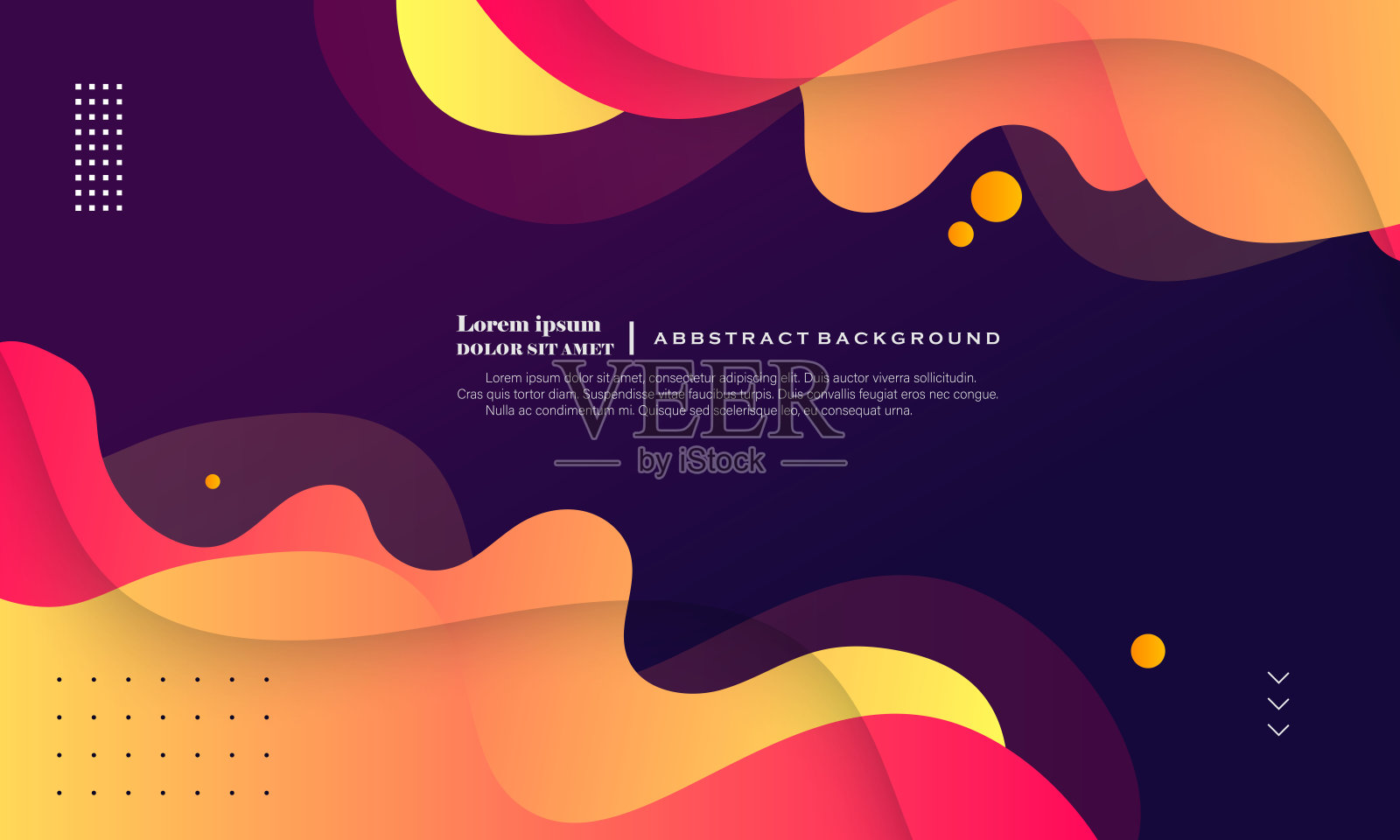 时尚的抽象设计模板,带有渐变色液态波形。适用于网站、封面、宣传册、传单、演示文稿和横幅的现代抽象设计。矢量插图。插画图片素材