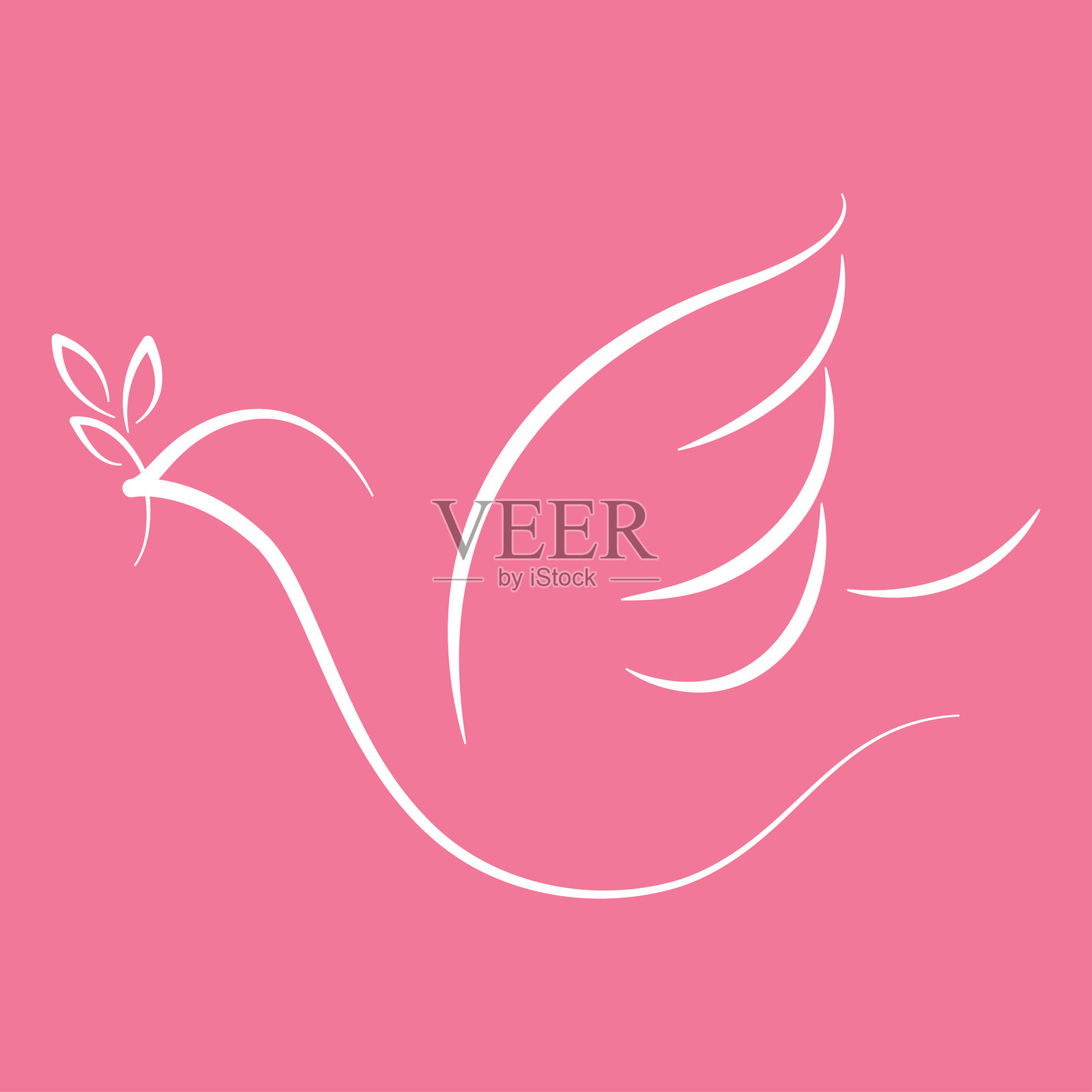 和平符号绘图 - 矢量图插画图片素材