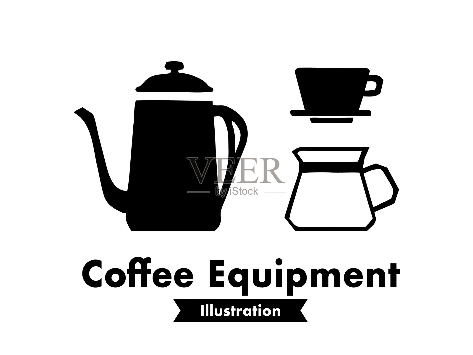 复古咖啡插图集插画图片素材