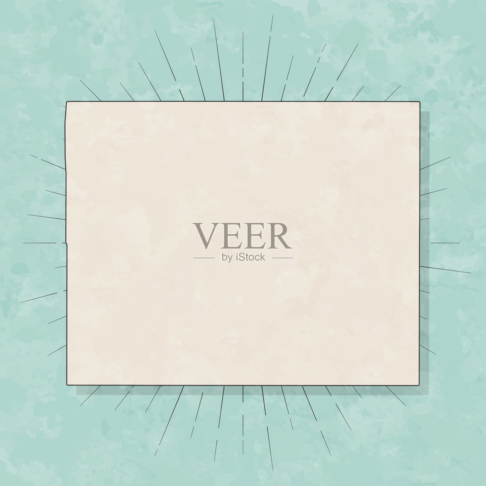 堪萨斯州渥太华县。复古风格地图 - 旧纹理纸张插画图片素材