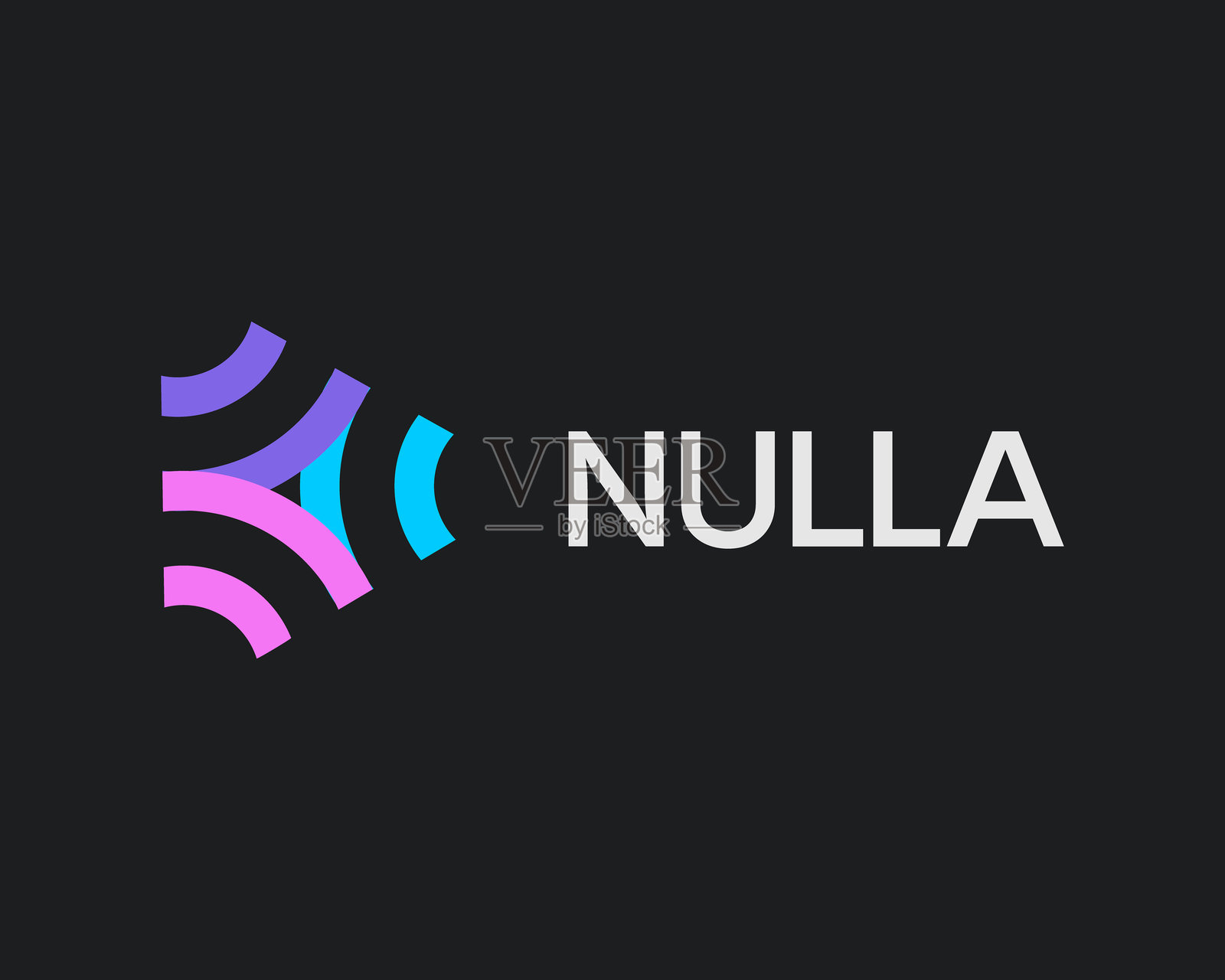 抽象几何标志。由拱形构成的创意三角形矢量标志。建筑施工标志。插画图片素材