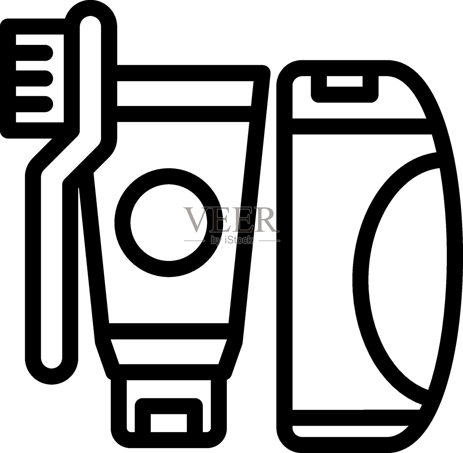 洗漱用品矢量设计图标风格插画图片素材