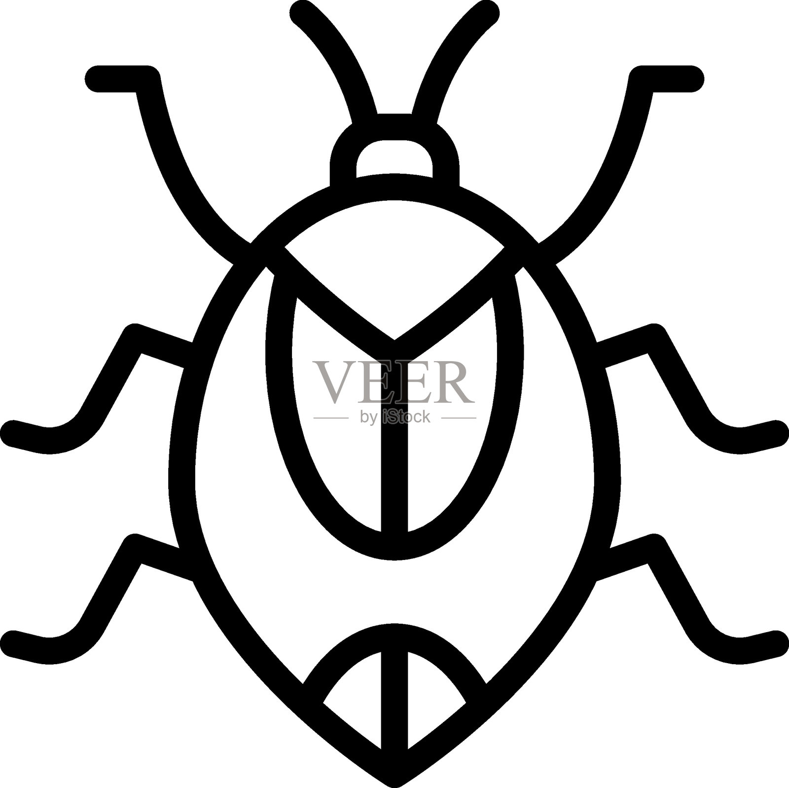 臭虫捕捉器矢量设计图标风格插画图片素材