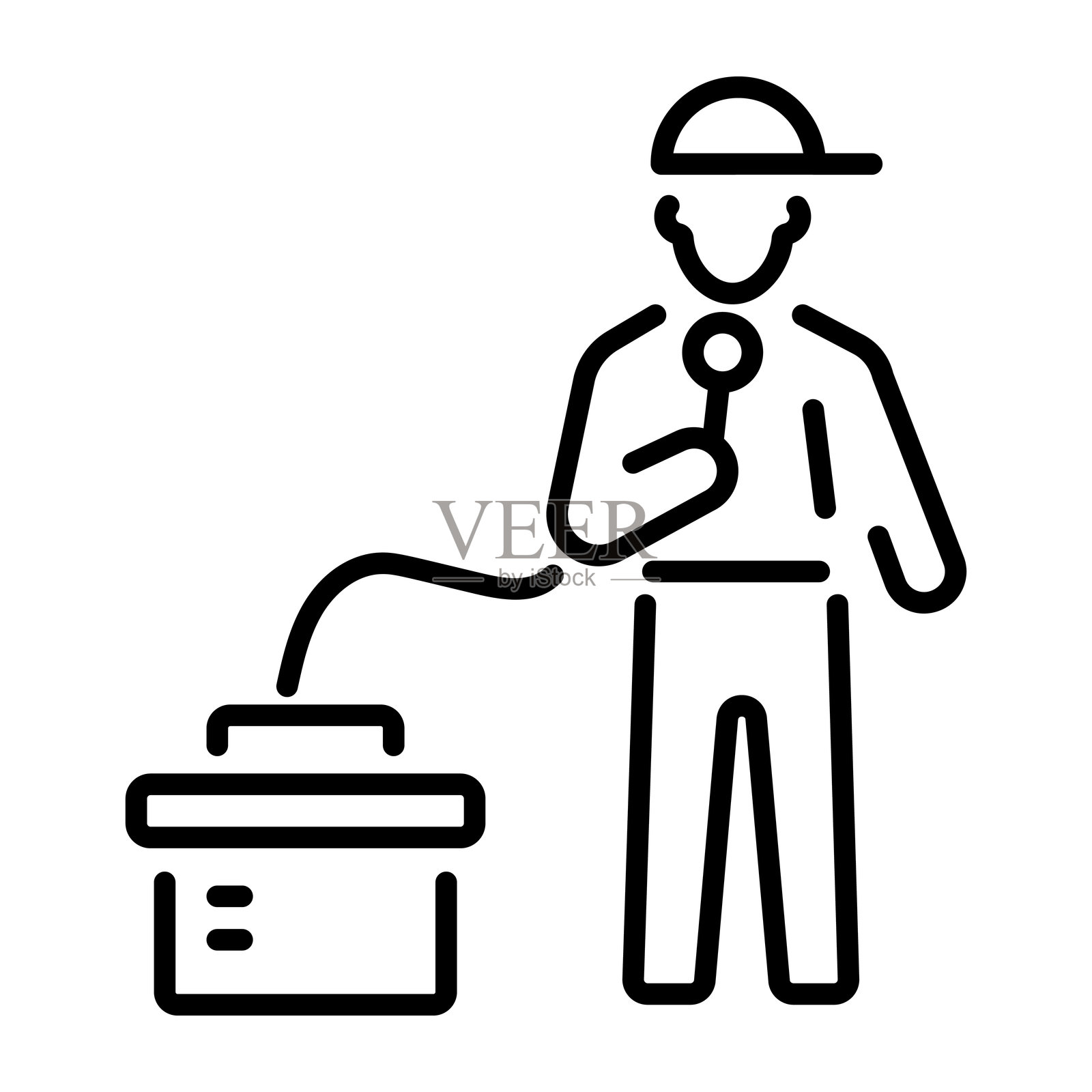 打击口技插画图片素材