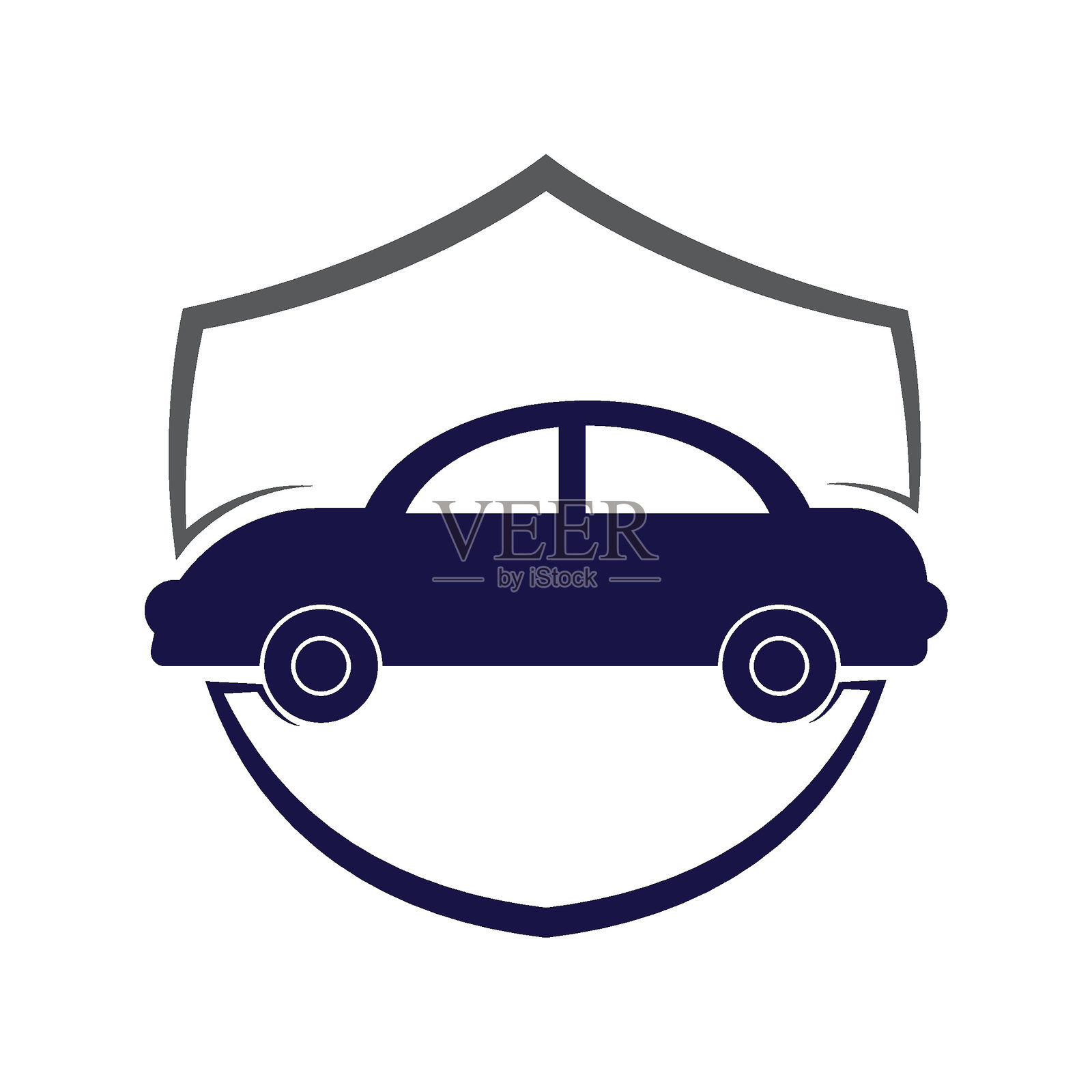 汽车保险标志设计,汽车护理标志设计插画图片素材