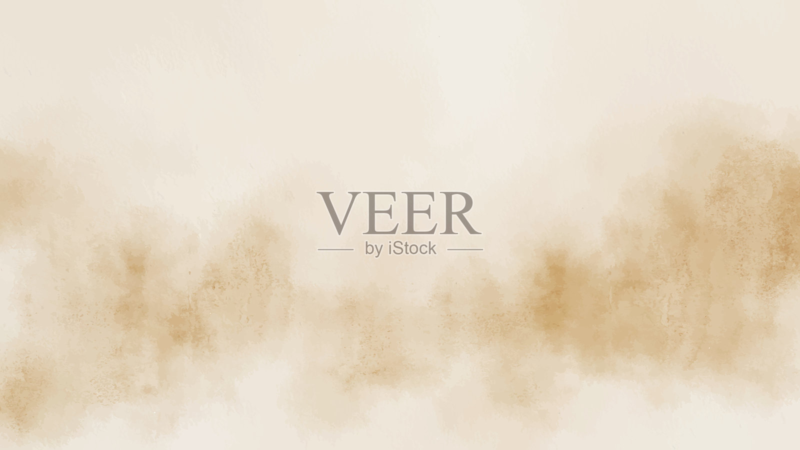 抽象的横向水彩背景。手绘矢量纹理。刷笔涂抹的柔和色彩水彩画。插画图片素材