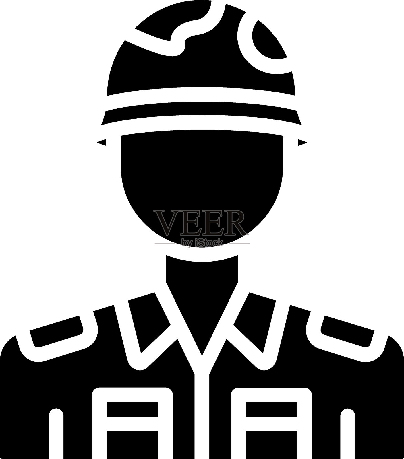 士兵图标风格插画图片素材