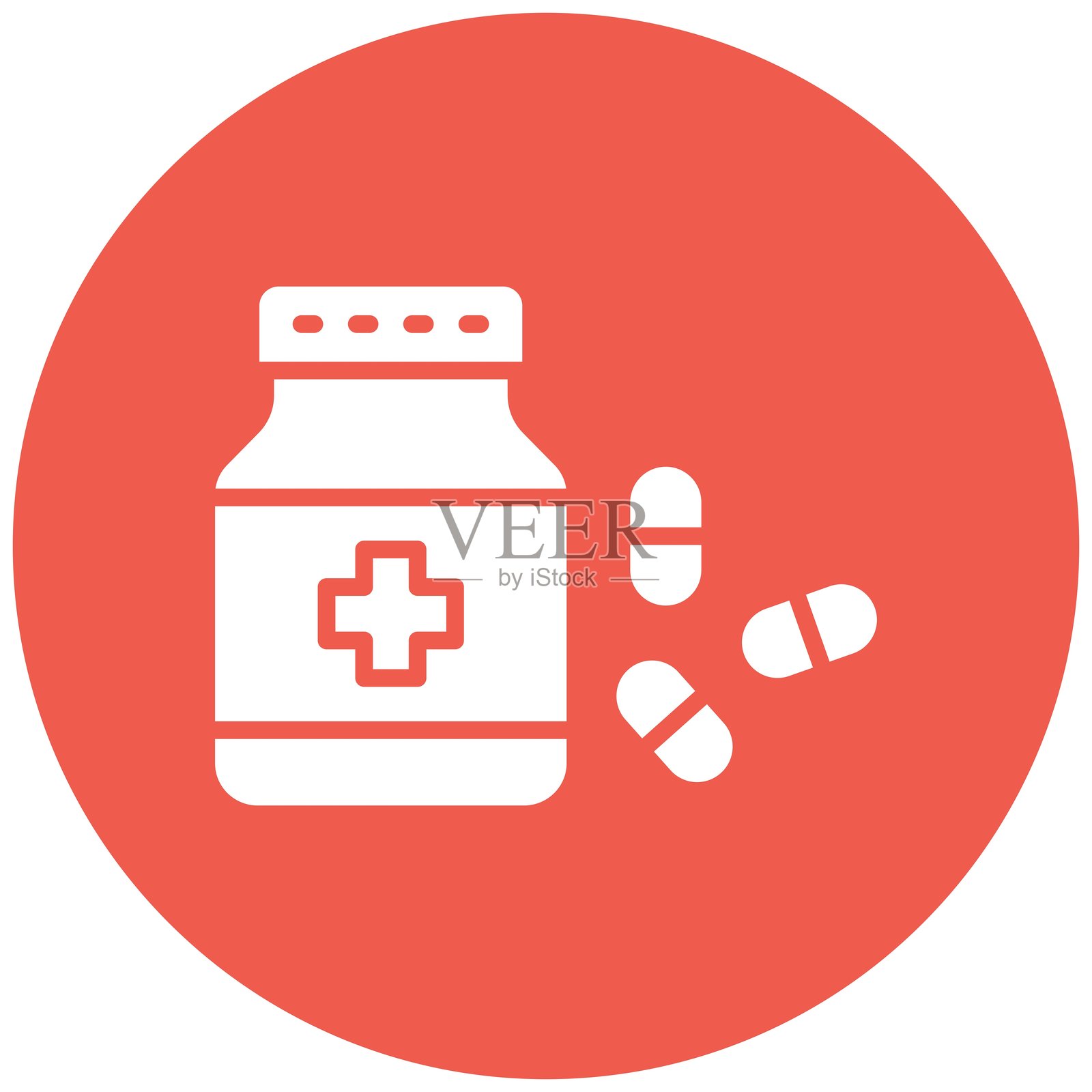 药丸矢量图标设计插图插画图片素材