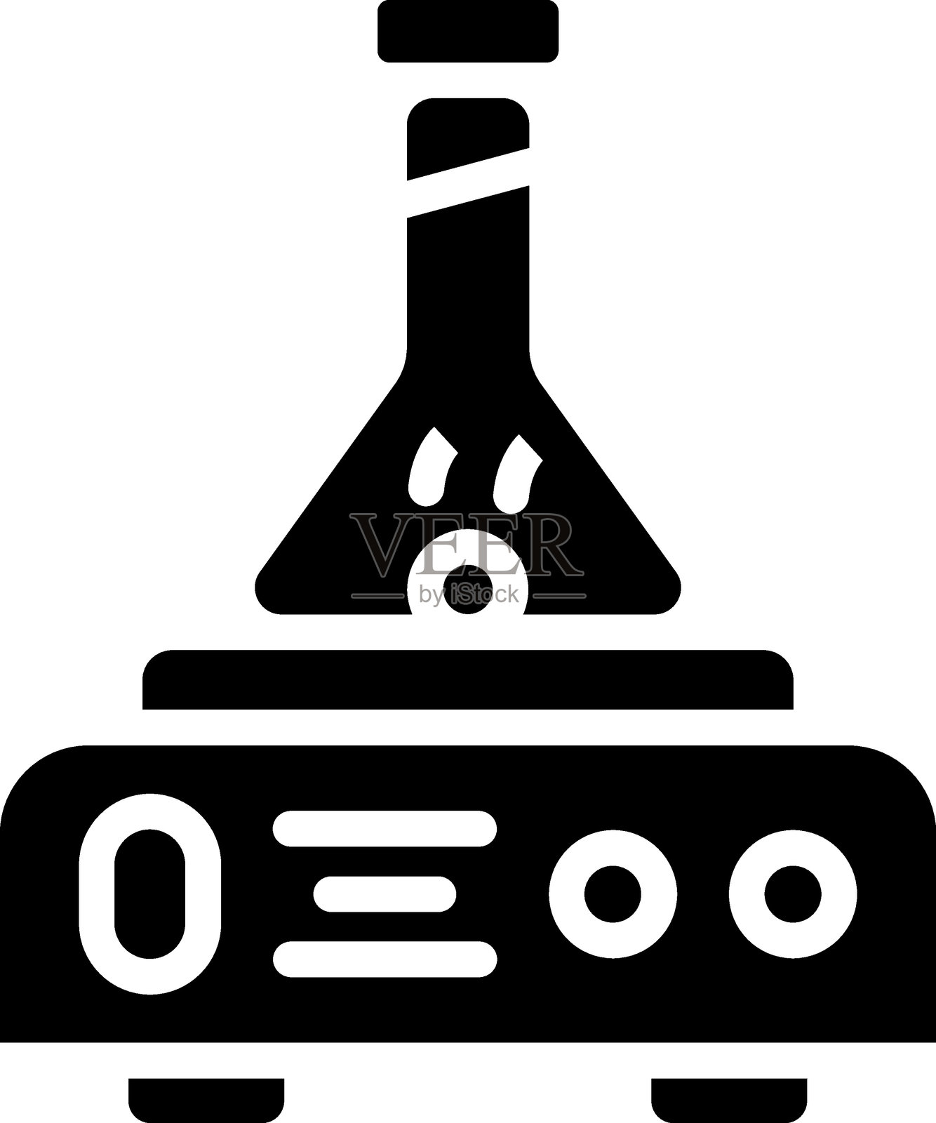 磁力搅拌器图标风格插画图片素材