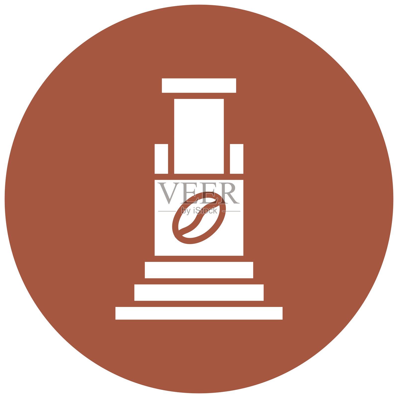 Aeropress 矢量图标设计插图插画图片素材