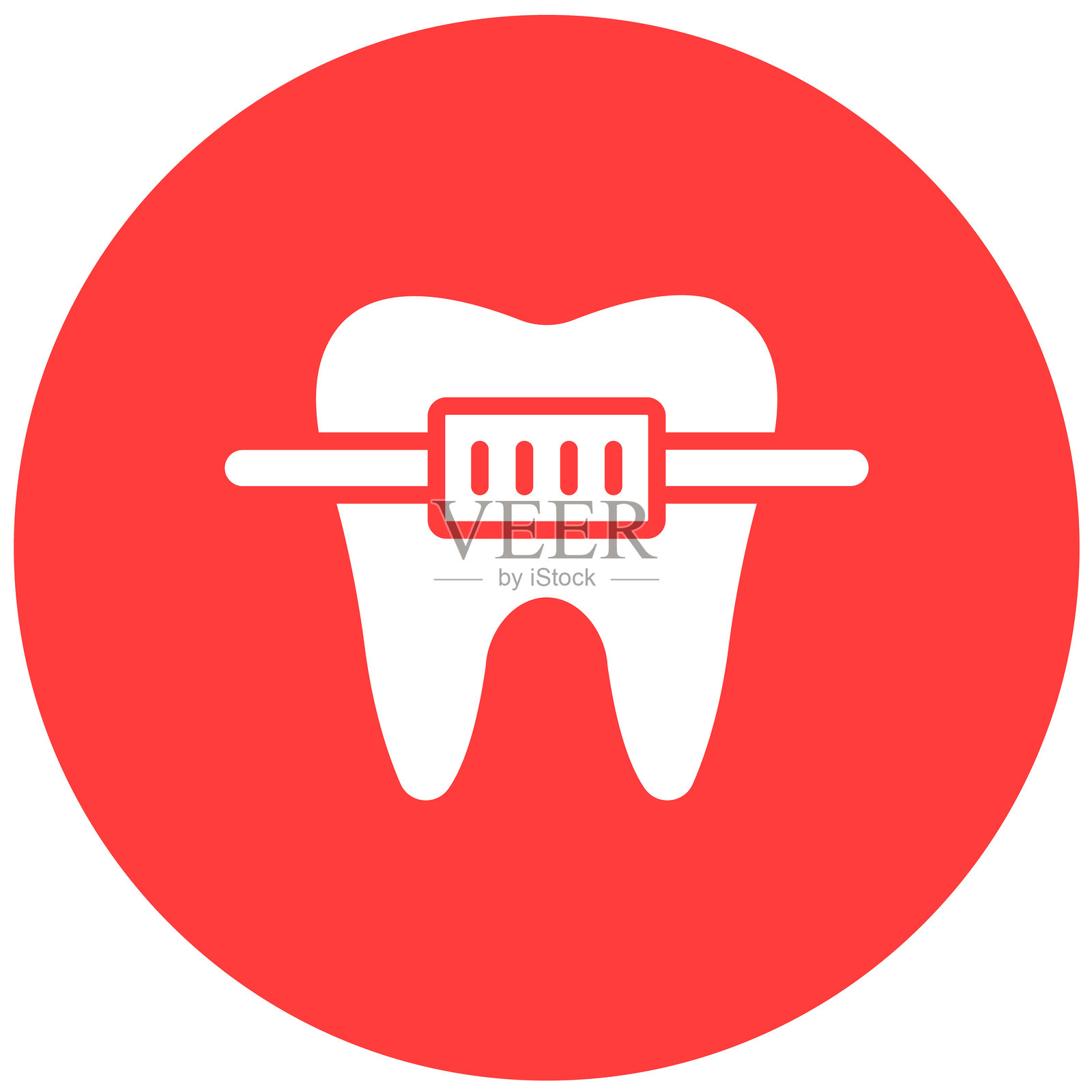 牙套矢量图标设计插图插画图片素材