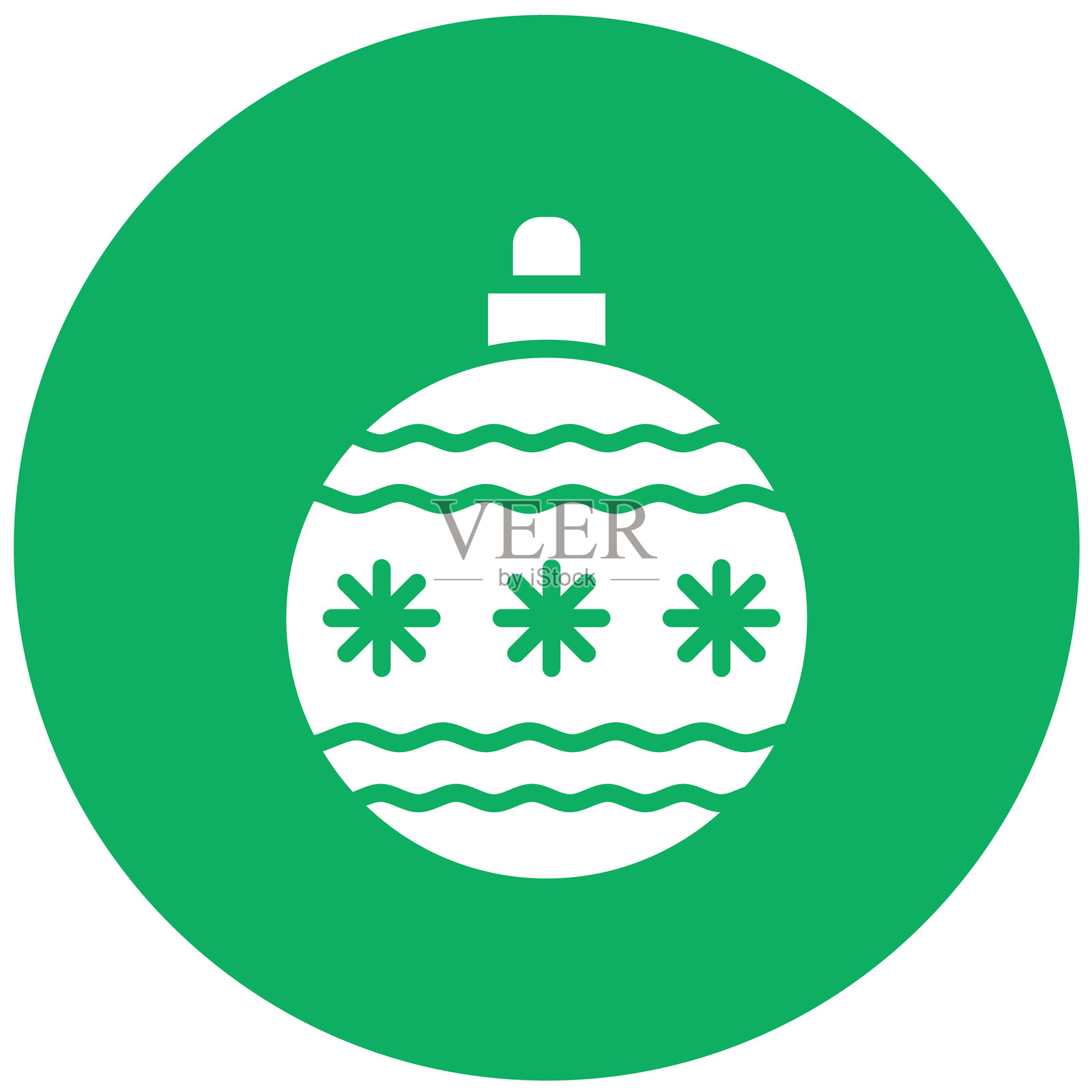 圣诞球矢量图标设计插图插画图片素材