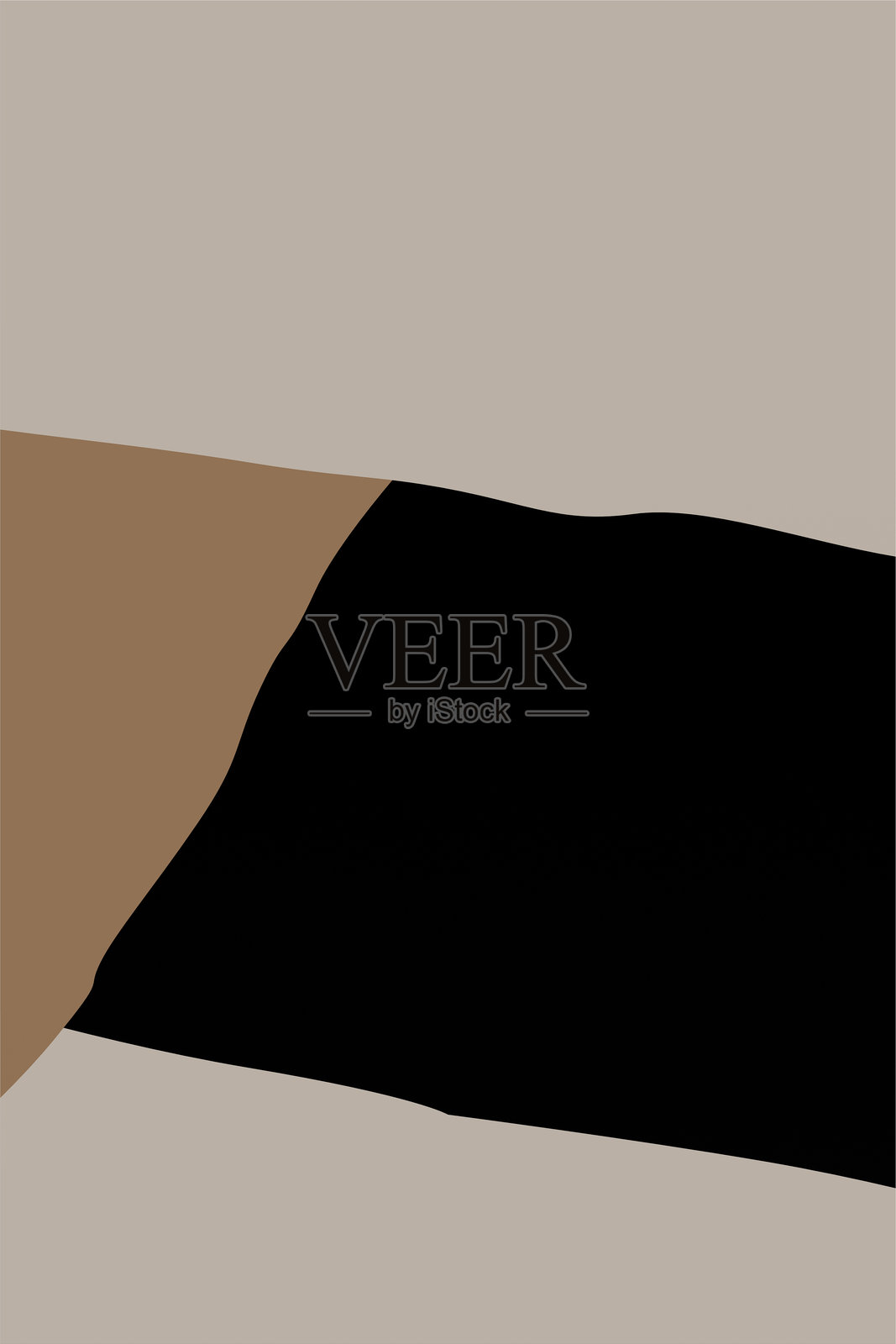 黑色和米色的墙面艺术背景插画图片素材