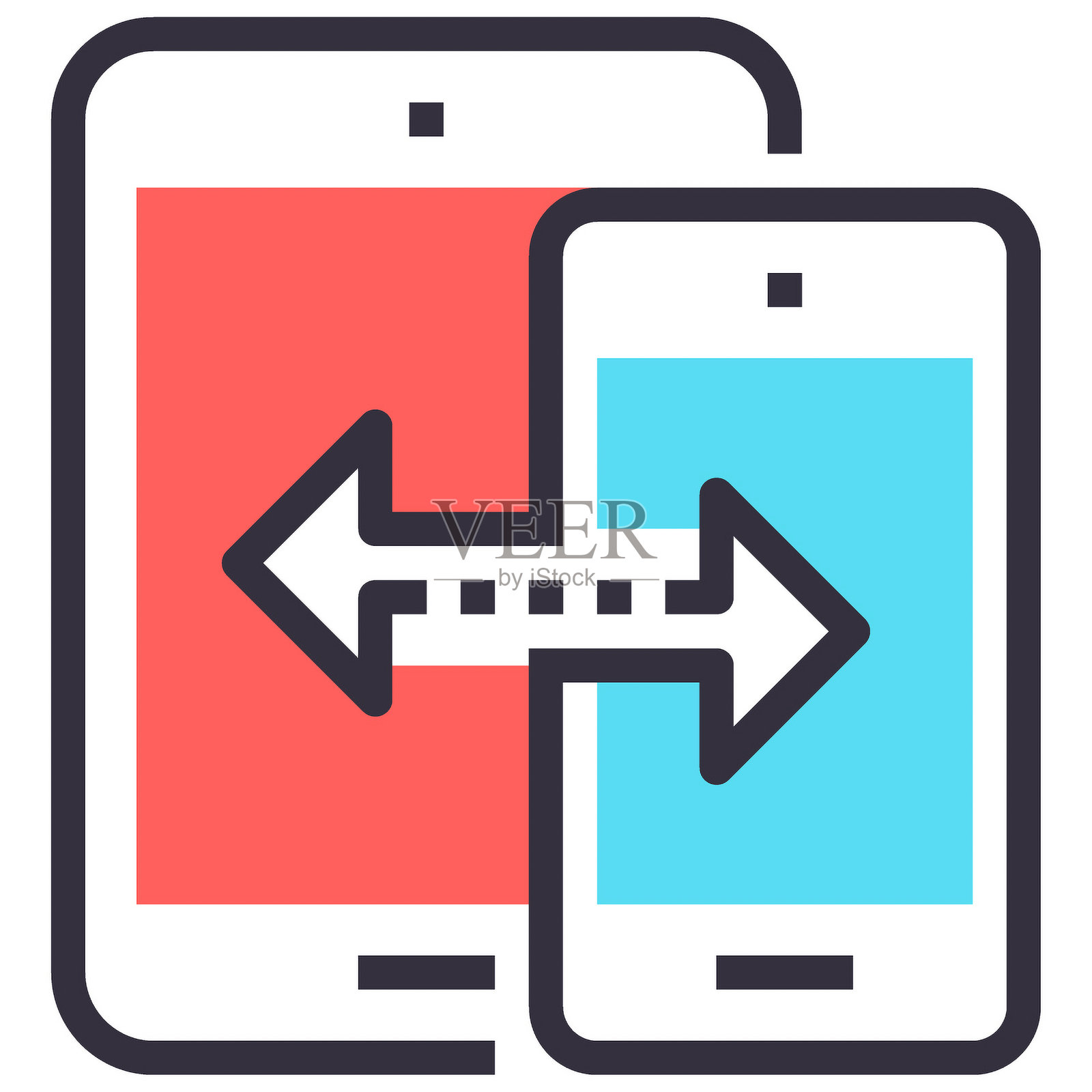 数据传输插画图片素材