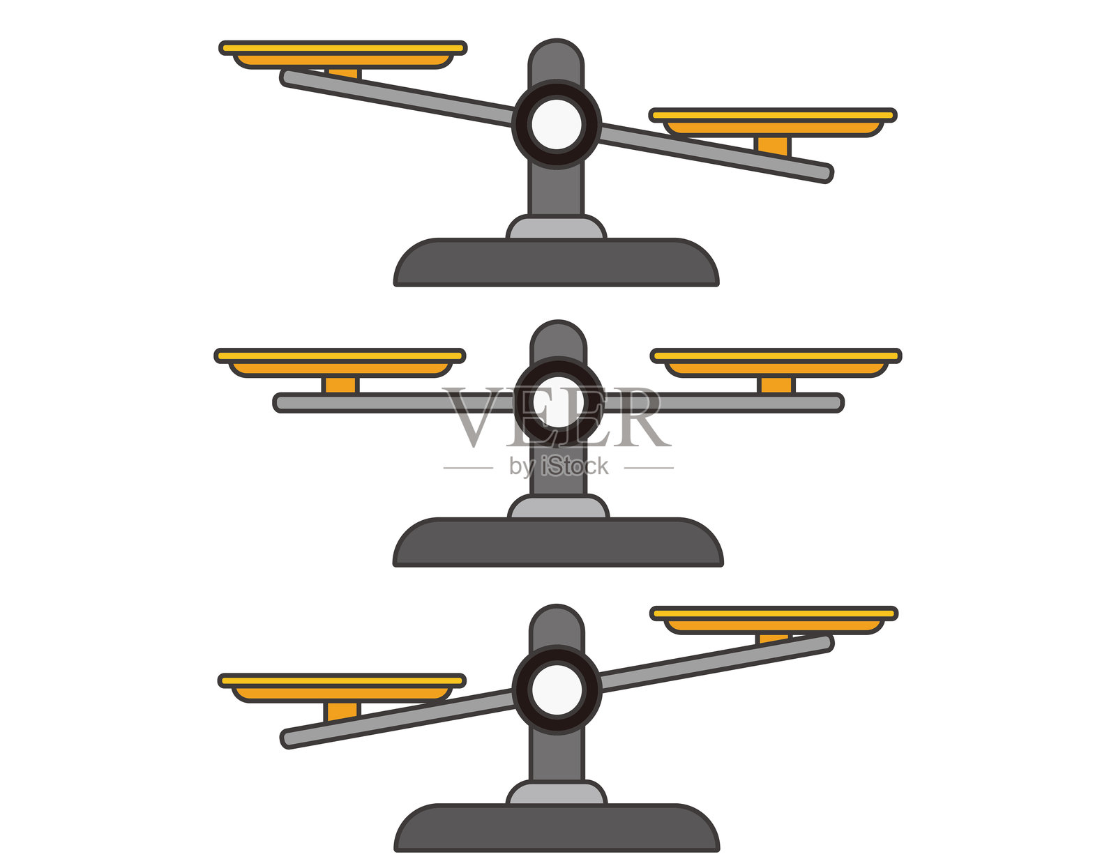 简单平衡的剪贴画。商业剪贴画。插画图片素材