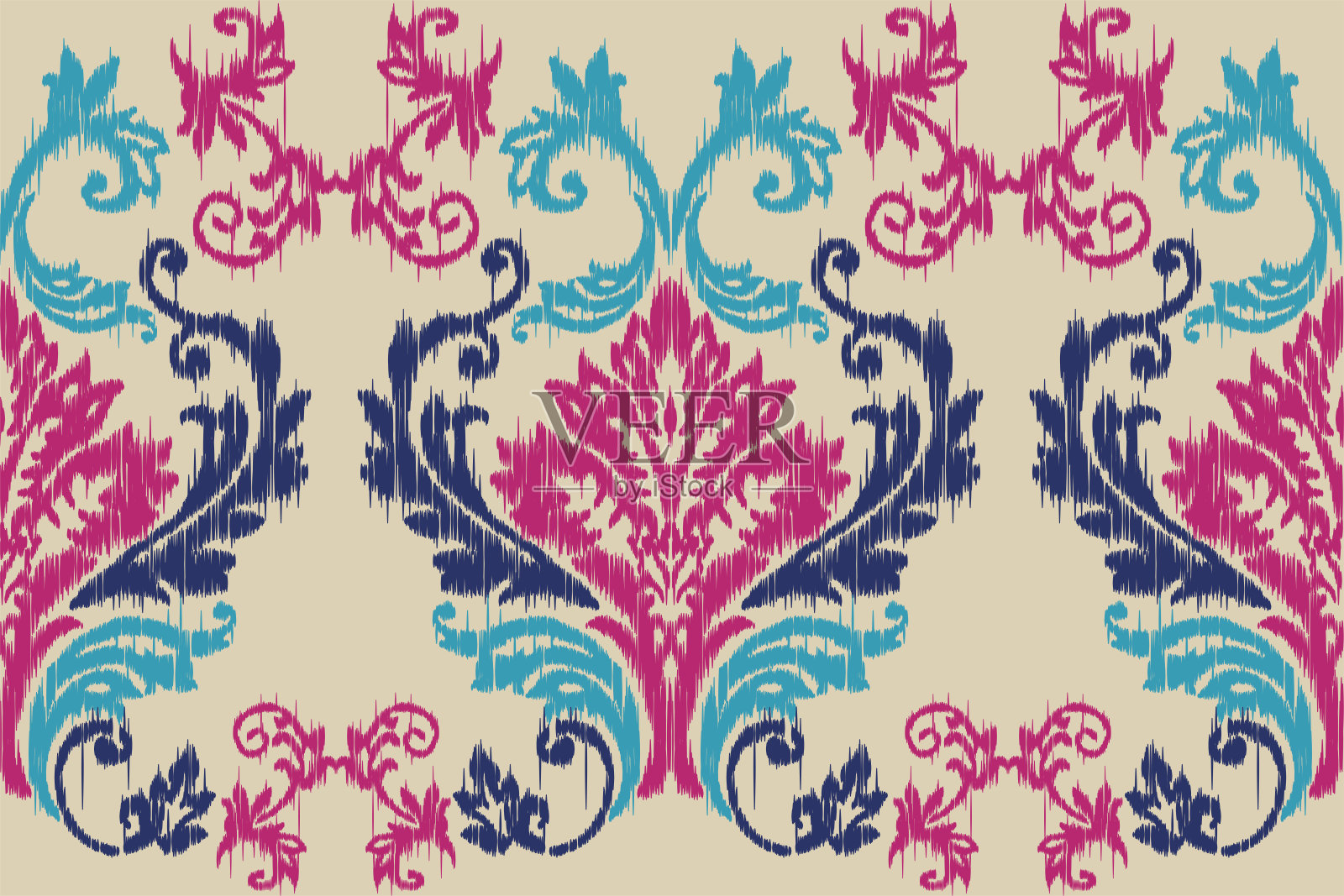 织物图案插画图片素材