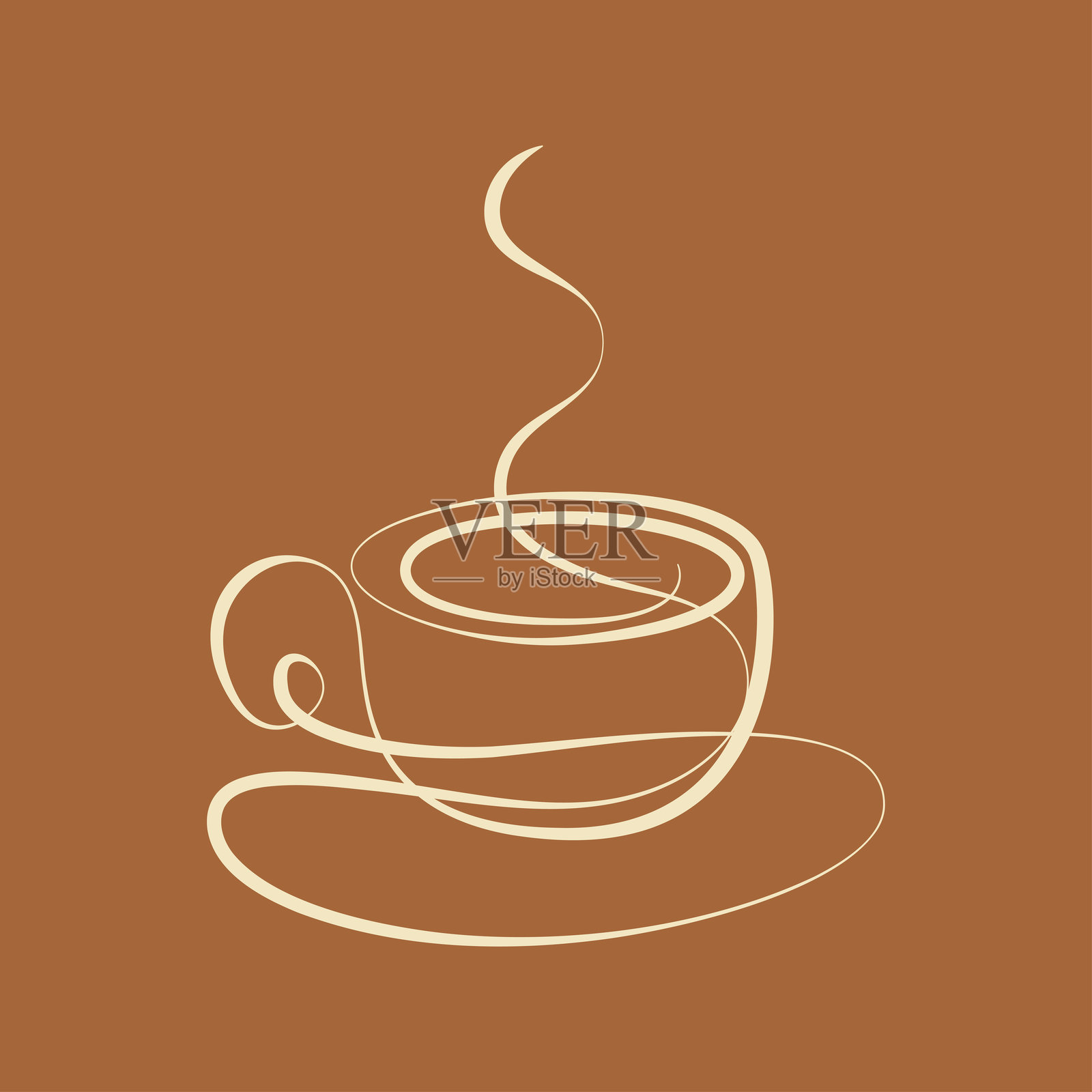 茶和咖啡杯矢量图插画图片素材